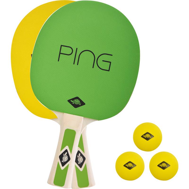 DONIC SCHILDKRÖT Ping Pong Set, grün/gelb
