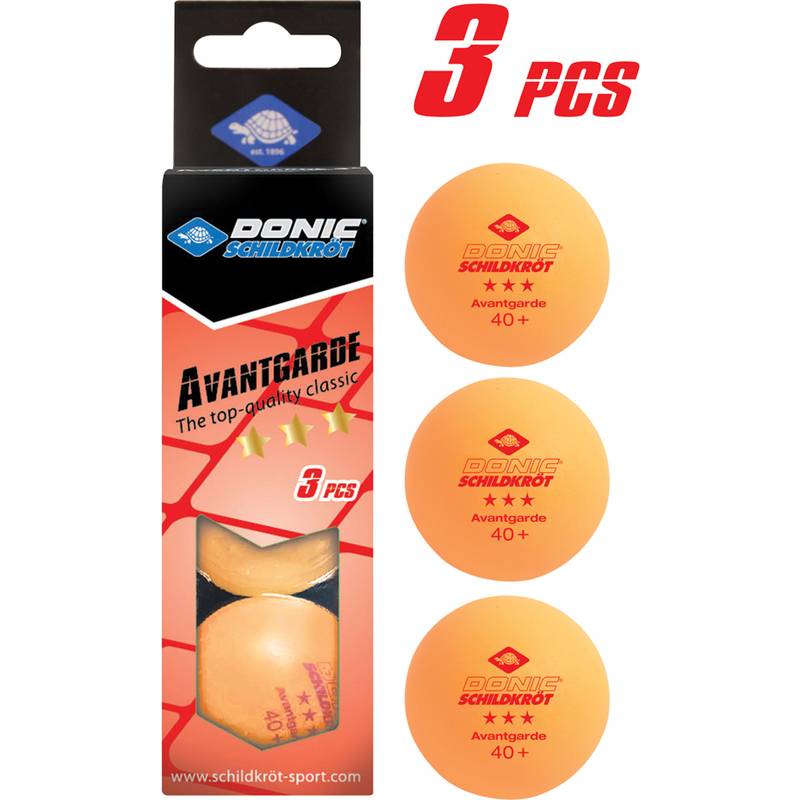 DONIC SCHILDKRÖT Tischtennisball "Avantgarde 3*", orange
