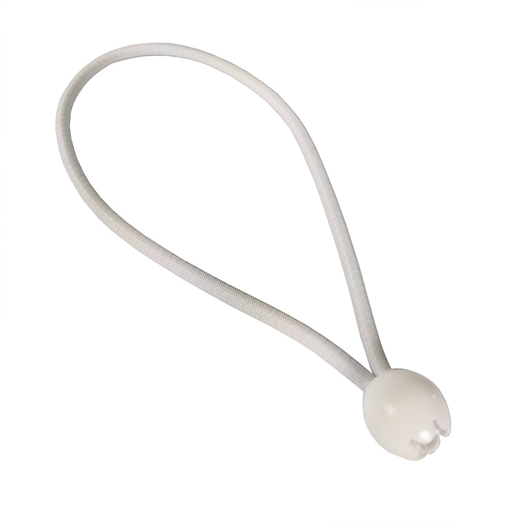 Dreamprint 25x Spanngummi mit Kugel 250 mm Weiß Planenspanner, Expanderschlingen, Planenhalter, Planengummi, Gummispanner, Zeltgummi, Expander für