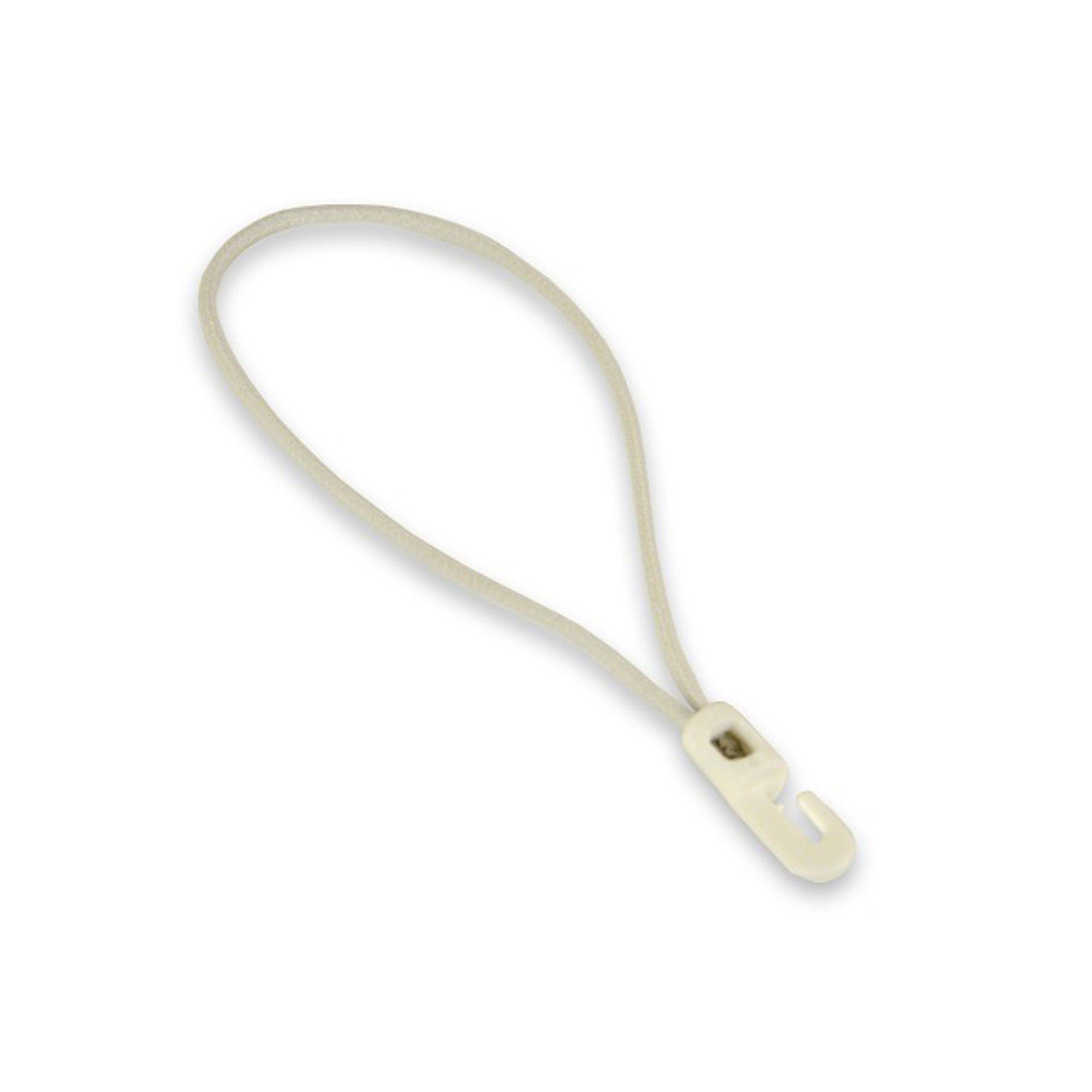 Dreamprint Expanderschlinge 25 Stück 25cm Ø 4mm weiß Planen-Spanner Gummi-Schlinge Spanngummi mit Mini Kunststoffhaken