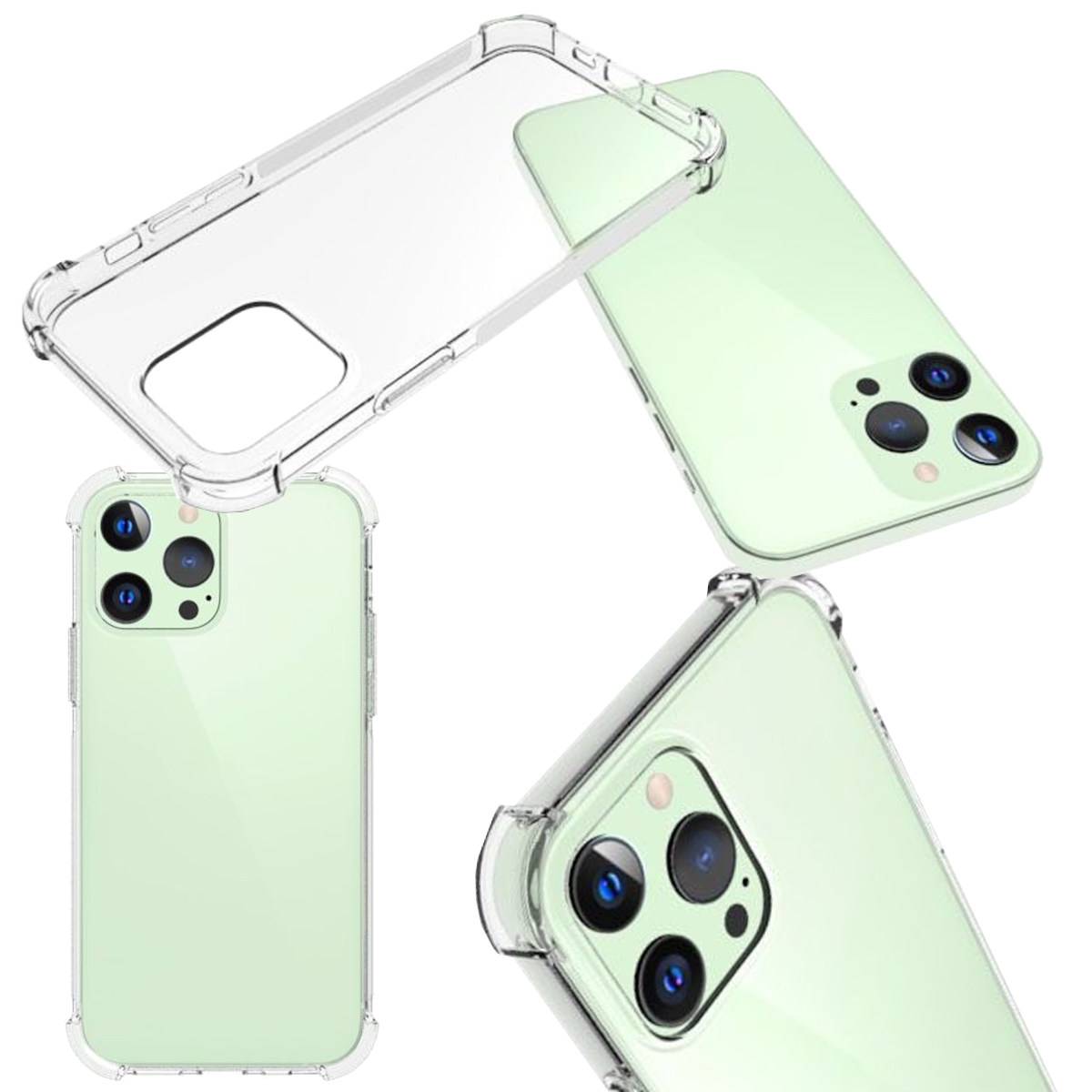 Für Apple iPhone 13 Pro Handy Tasche Transparent Schock Hülle Etuis Cover Neu
