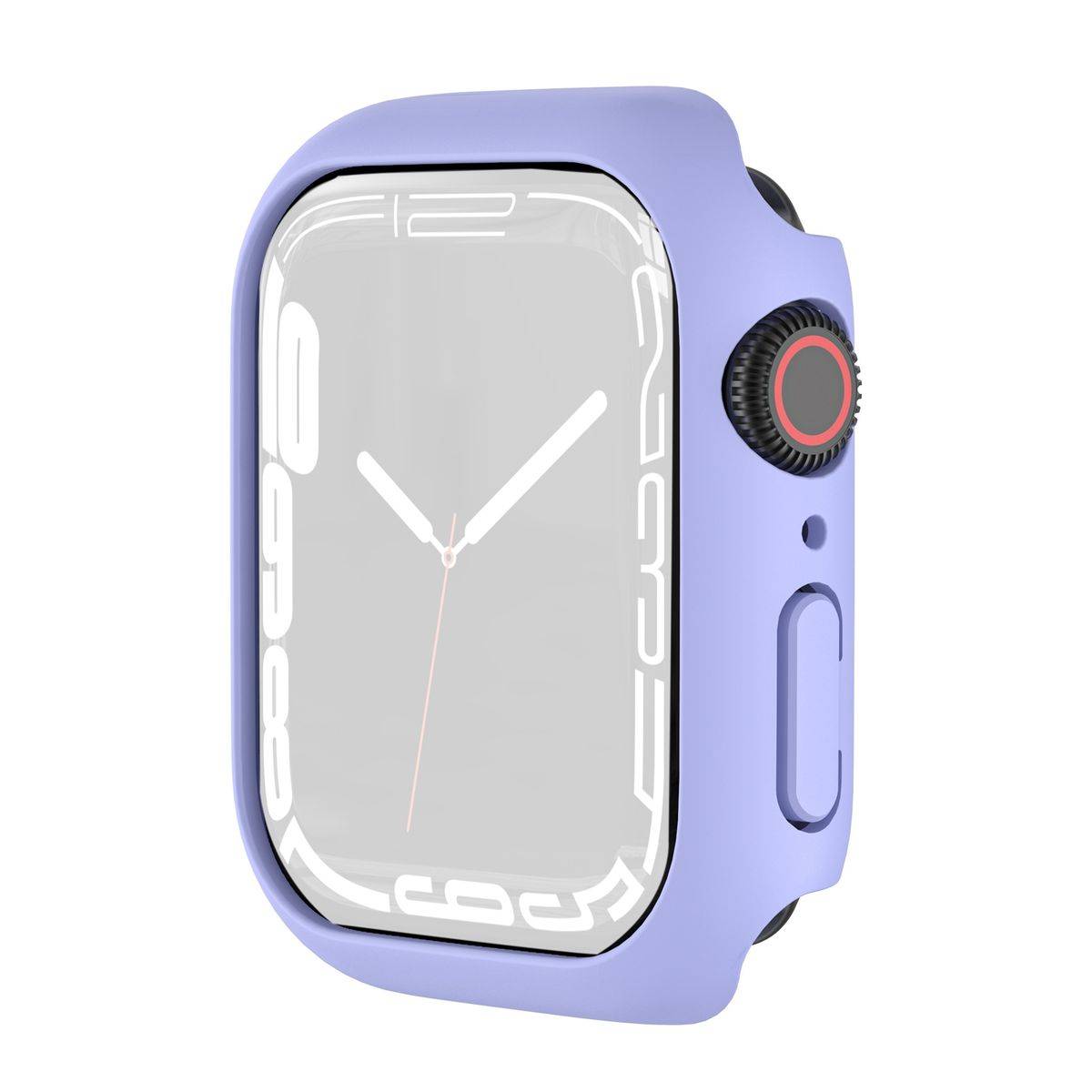 Für Apple Watch Serie 9 8 7 45mm Schock TPU Silikon Hülle Cover Lila