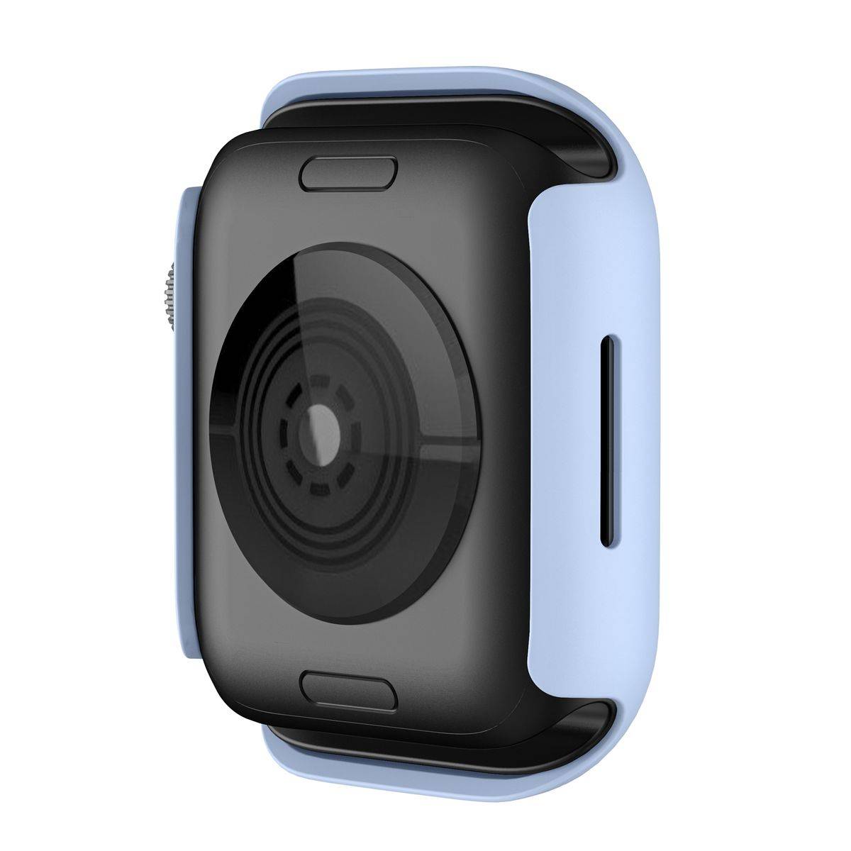 Für Apple Watch Serie 9 8 7 45mm Schock TPU Silikon Hülle Hell Blau