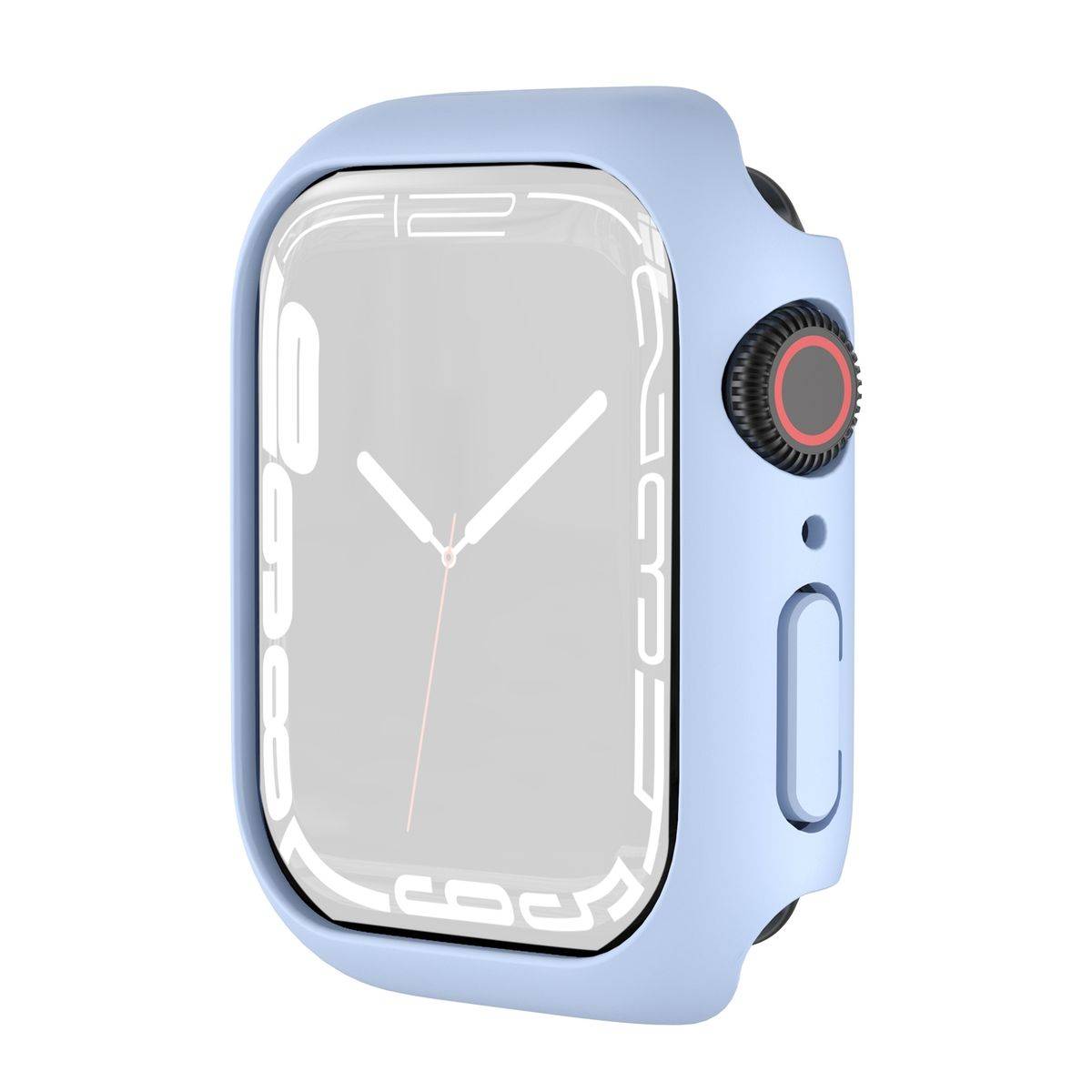 Für Apple Watch Serie 9 8 7 45mm Schock TPU Silikon Hülle Hell Blau