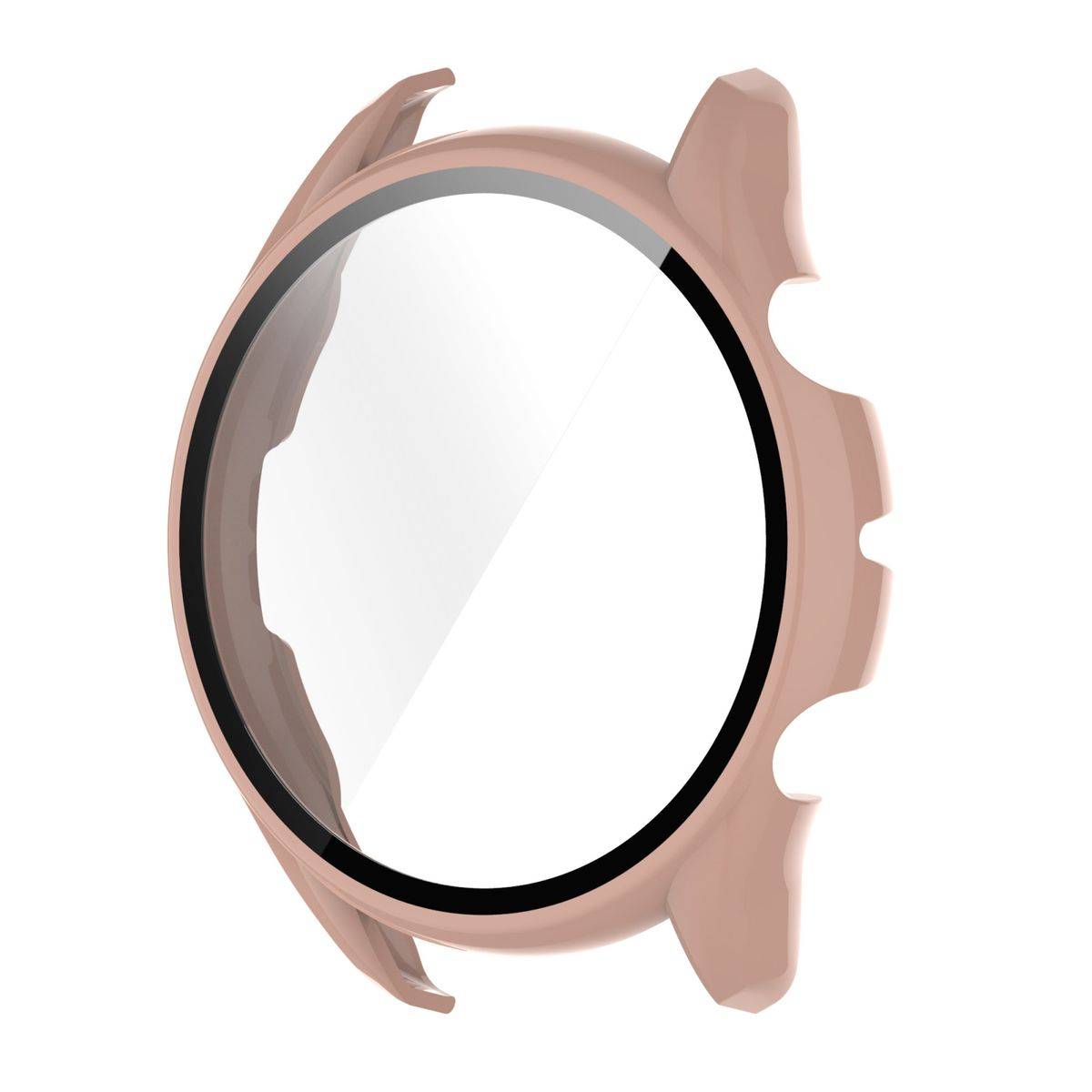 Für Amazfit GTR 3 / GTR 3 Pro 2 in 1 Shockproof TPU Silikon Hülle Cover + H9 Hart Glas Pink