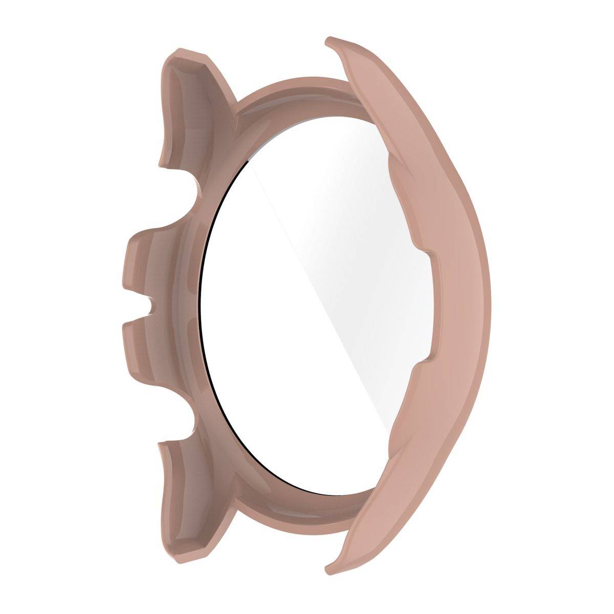 Für Amazfit GTR 3 / GTR 3 Pro 2 in 1 Shockproof TPU Silikon Hülle Cover + H9 Hart Glas Pink