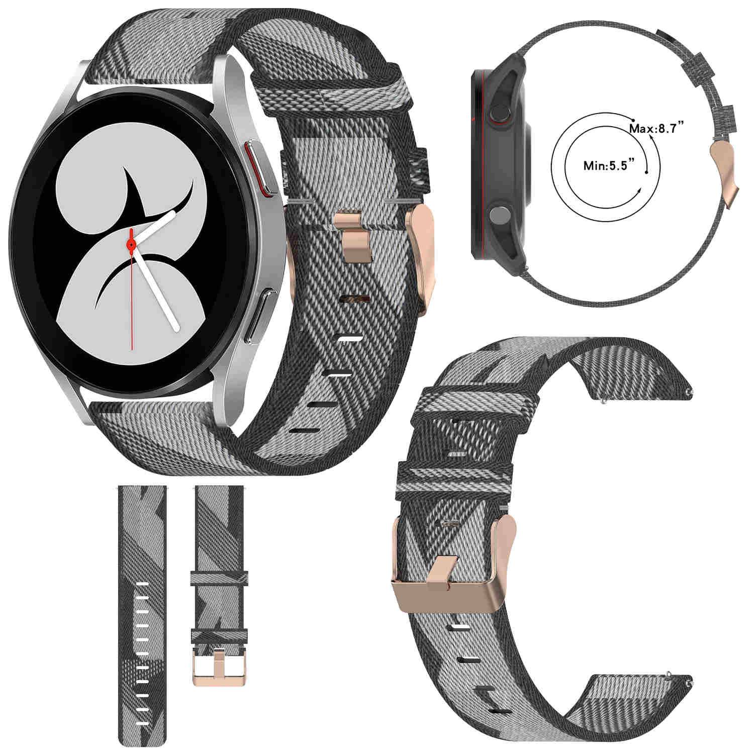 Für Samsung Galaxy Watch FE 6 5 4 Normal Pro Classic Nylon Arm Band