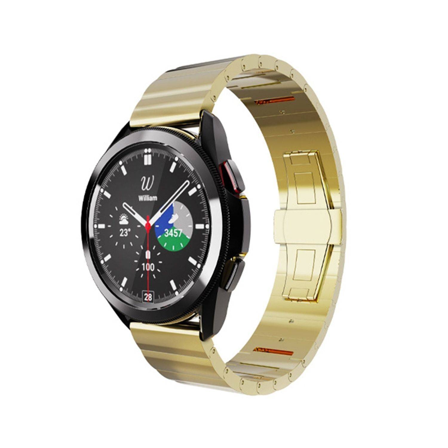 Für Samsung Galaxy Watch FE 6 5 4 Normal Pro Classic Metall Armband