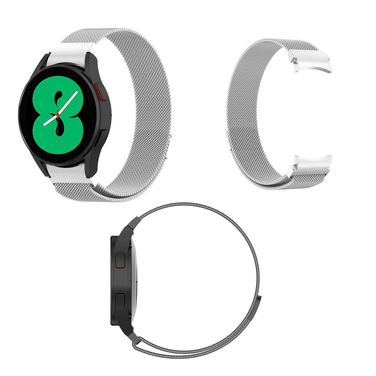 Für Samsung Galaxy Watch FE 6 5 4 Normal Pro Classic Milanese Armband