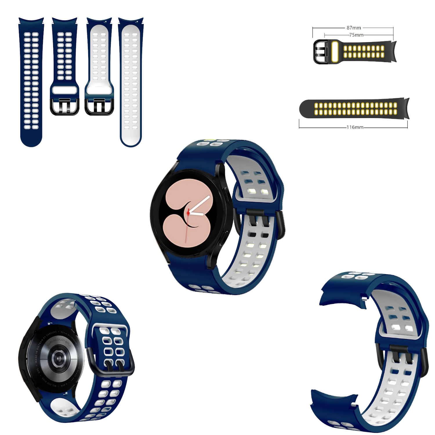 Für Samsung Galaxy Watch FE 6 5 4 Normal Pro Classic Silikon Armband