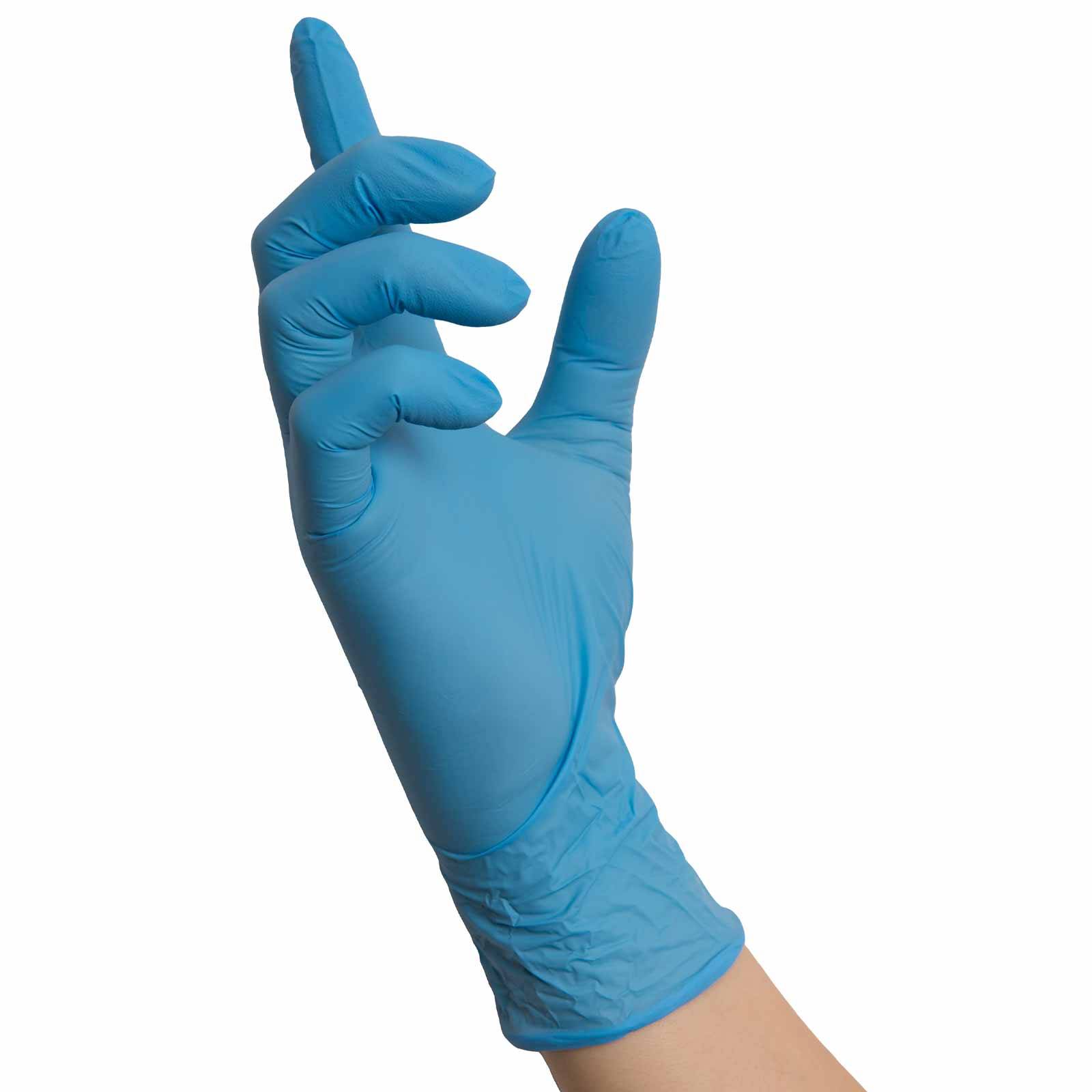 NITRAS Medical Einmalhandschuhe Blue Wave 8311 - 10x 100 Stück - Größe:7