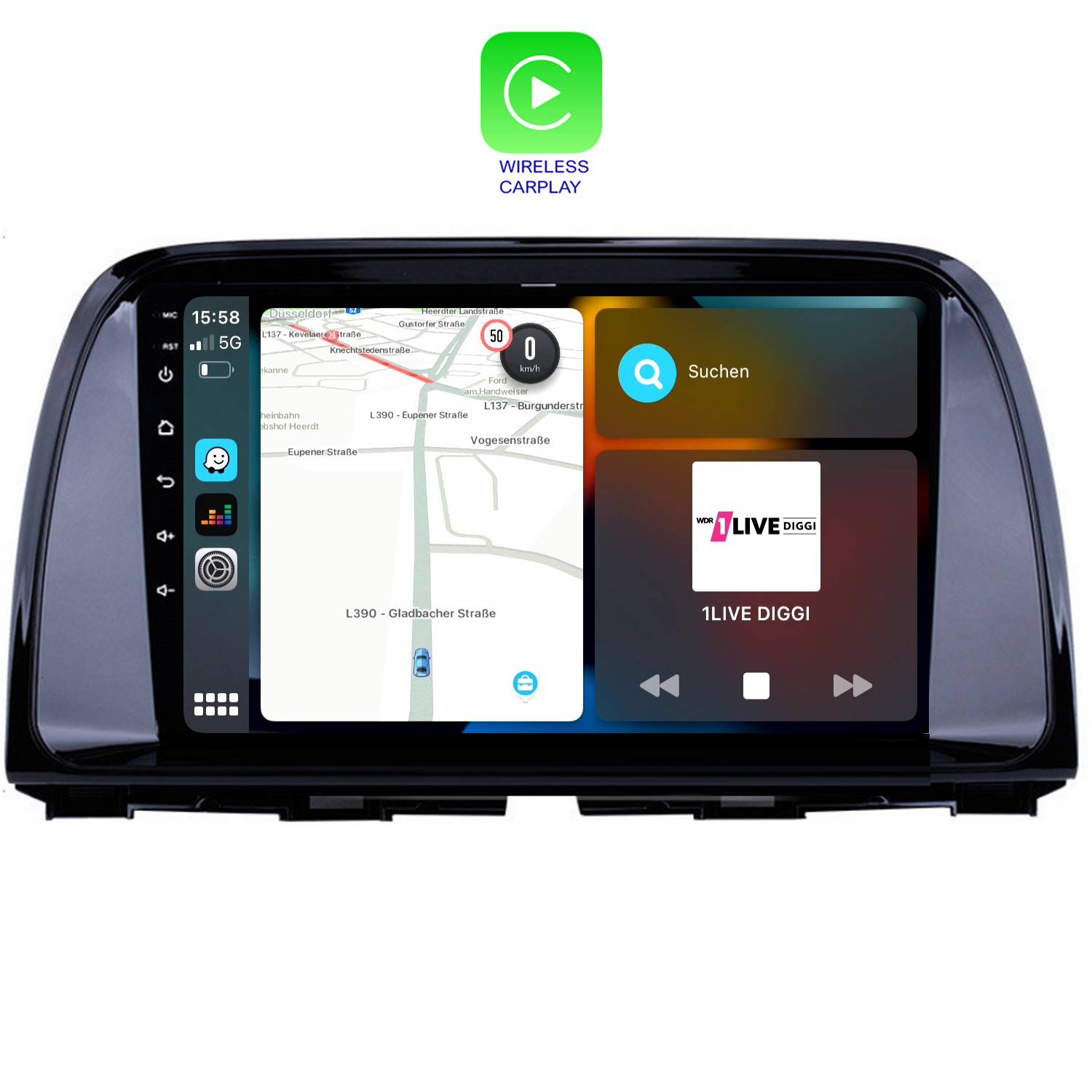 Für Mazda CX-5 11-17 9" Touchscreen Android Autoradio GPS Navigation CarPlay