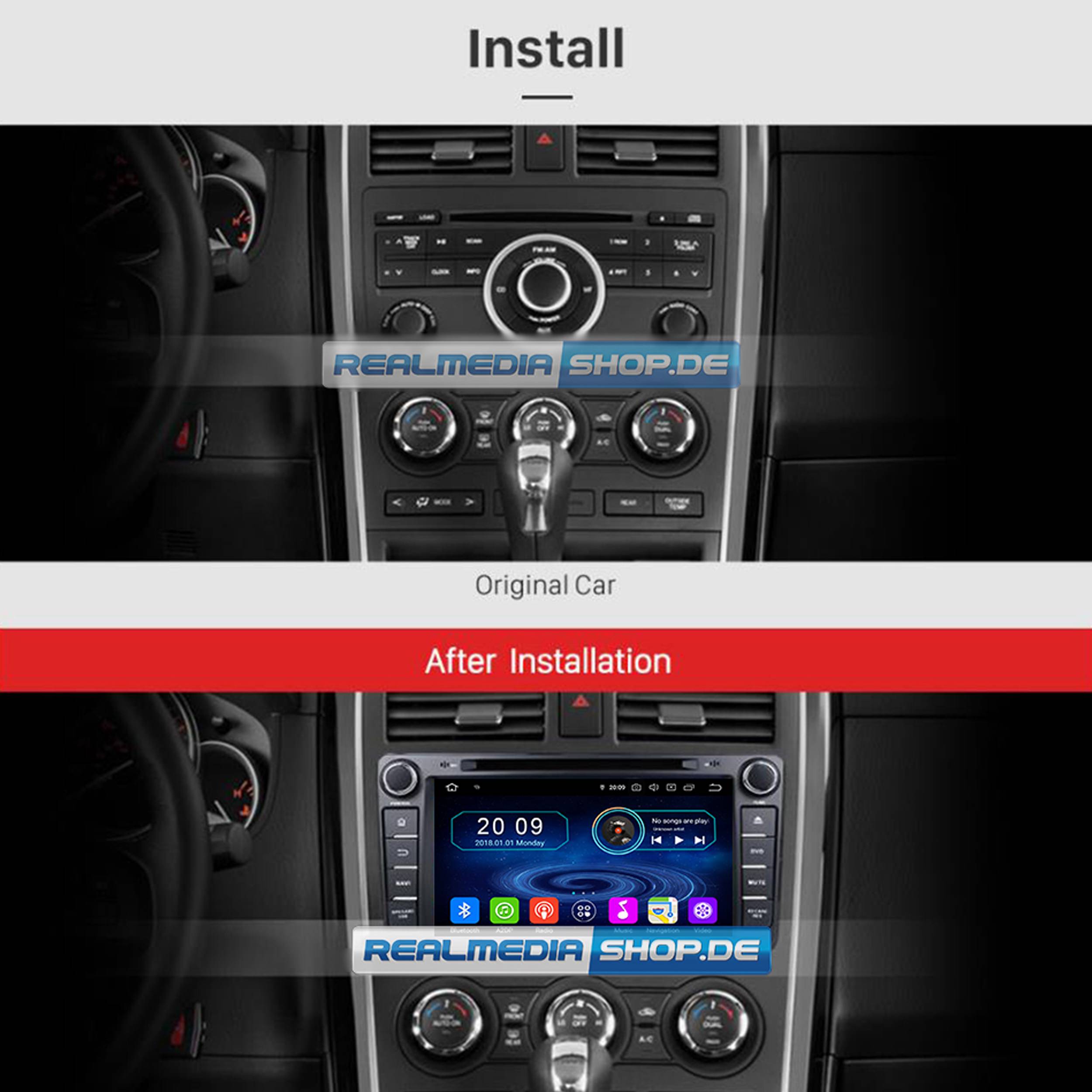 Für Mazda CX-9 8" Touchscreen Android Autoradio Navigation DVD CarPlay