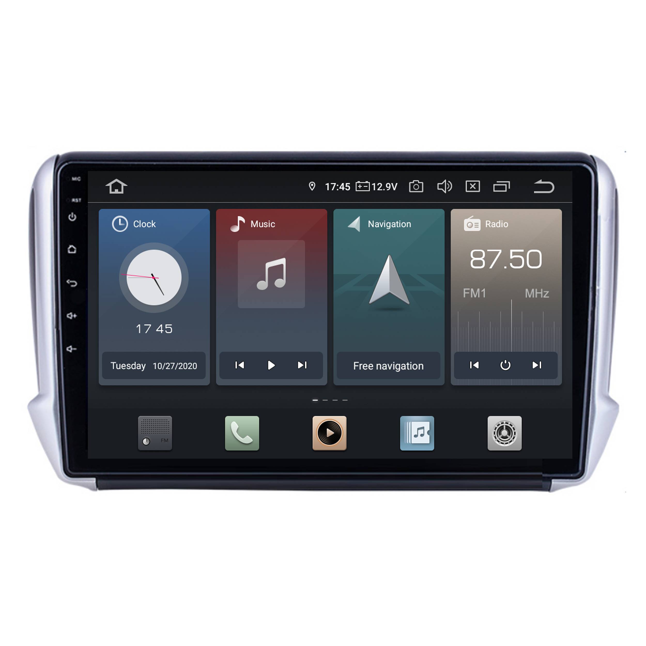 Für Peugeot 208 10" Touchscreen Android Autoradio GPS Navigation USB CarPlay