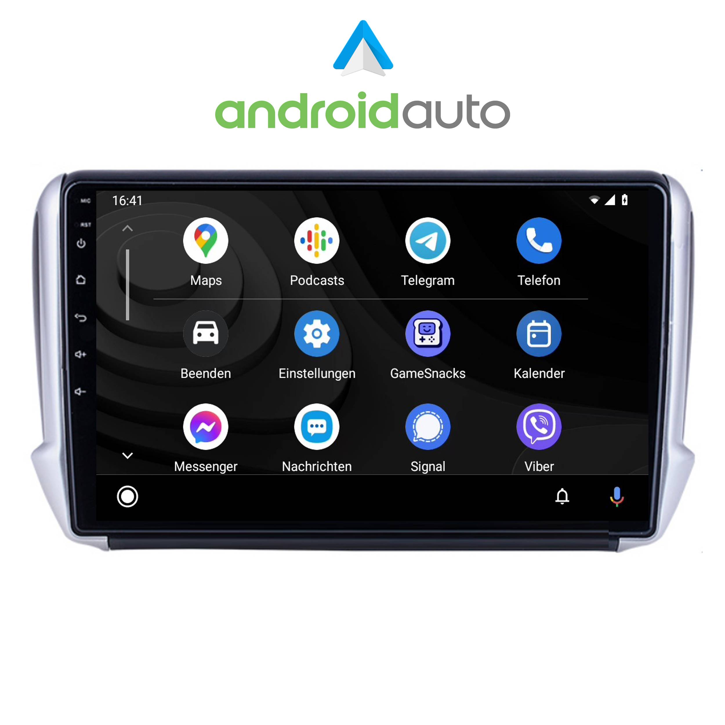 Für Peugeot 208 10" Touchscreen Android Autoradio GPS Navigation USB CarPlay