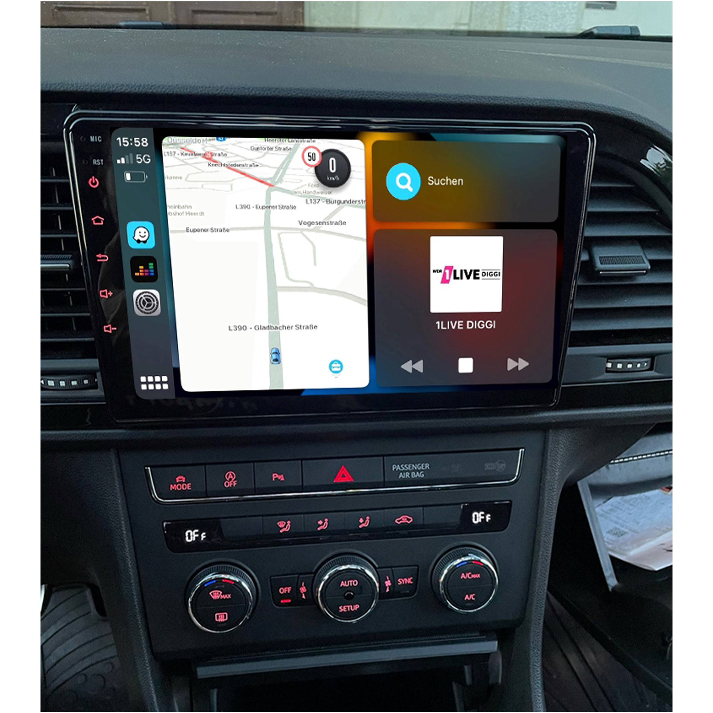 Für Seat Leon III 3 5F 9" Touchscreen Android Autoradio GPS Navigation CarPlay