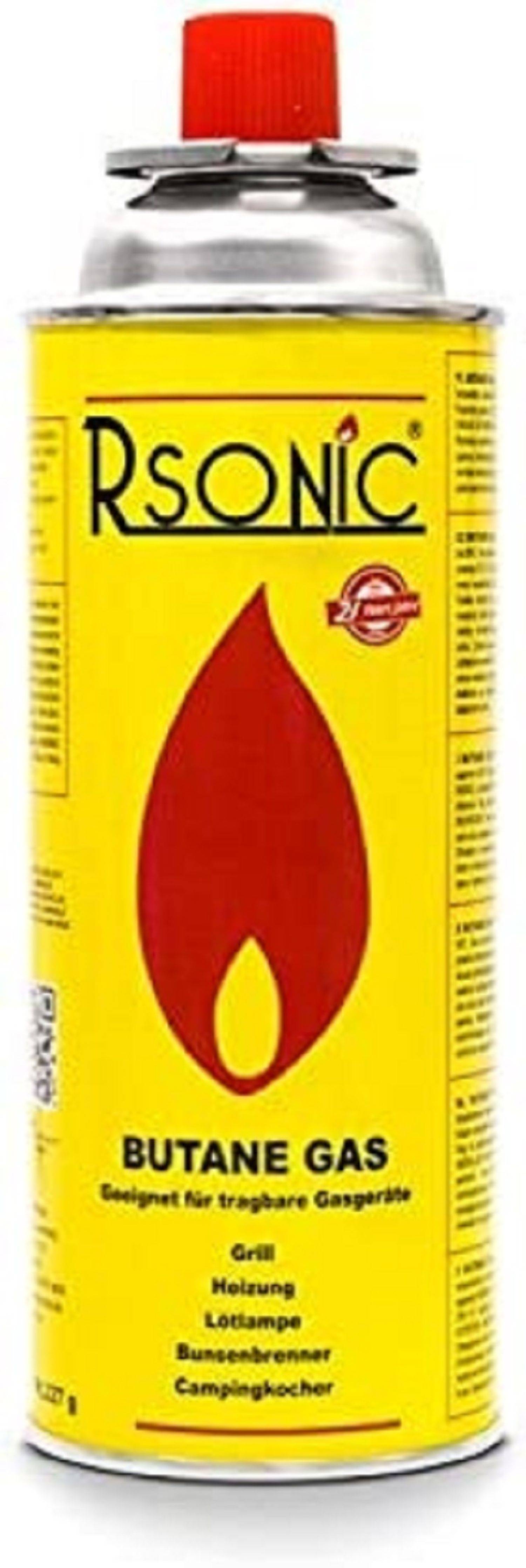 8x Gas Kartusche Gaskartuschen Bunsenbrenner Campingkocher Gaskocher 227g