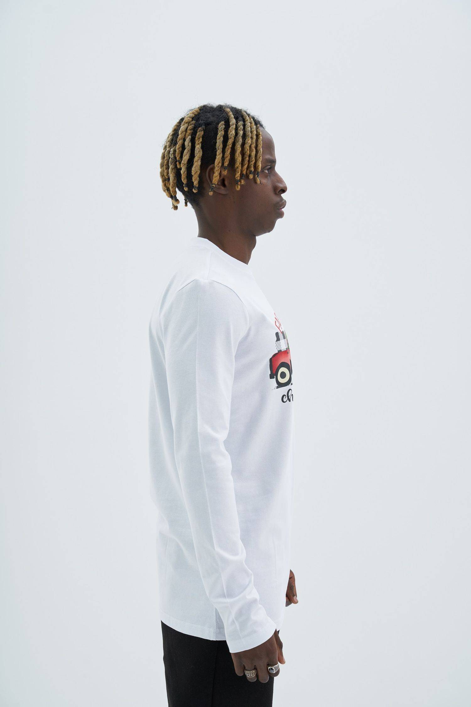 Ossy Homer 100% Cotton Baumwolle Oversize Sweatshirt Sweater Shirt Unisex weiß L Motiv-1