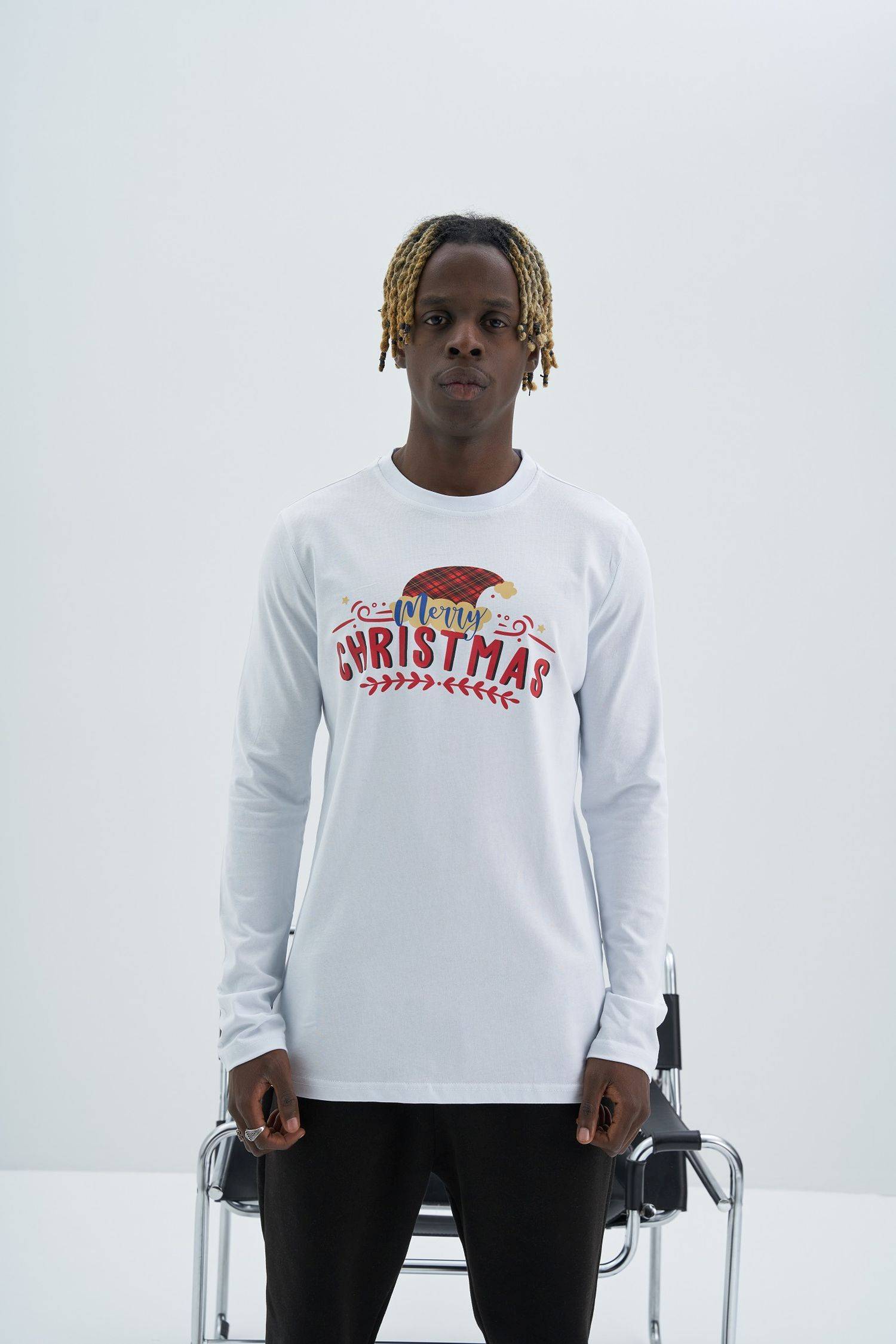 Ossy Homer 100% Cotton Baumwolle Oversize Sweatshirt Sweater Shirt Unisex weiß XL Motiv-2