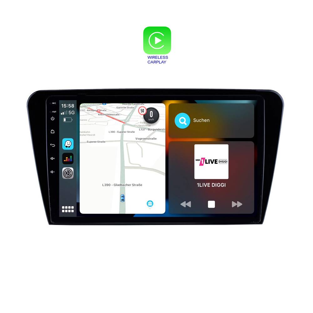 Für Skoda Octavia 3 III 5E 10" Touch Android Autoradio GPS Navigation CarPlay