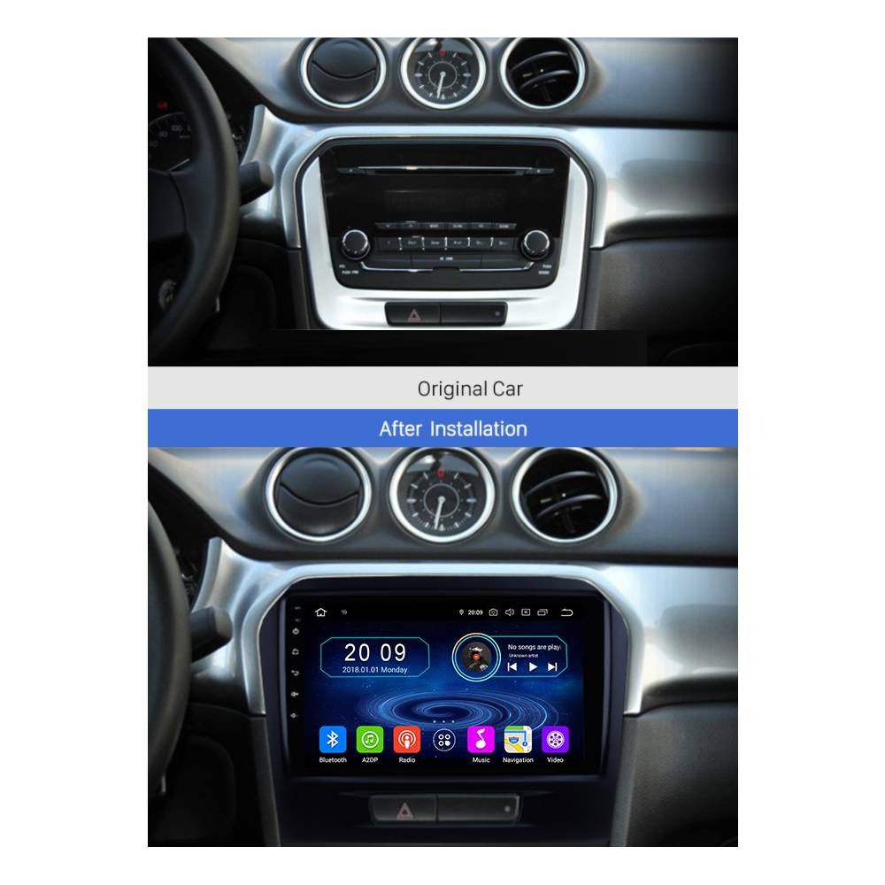 Für Suzuki Vitara 9"Touchscreen Android Autoradio GPS Navi CarPlay AndroidAuto