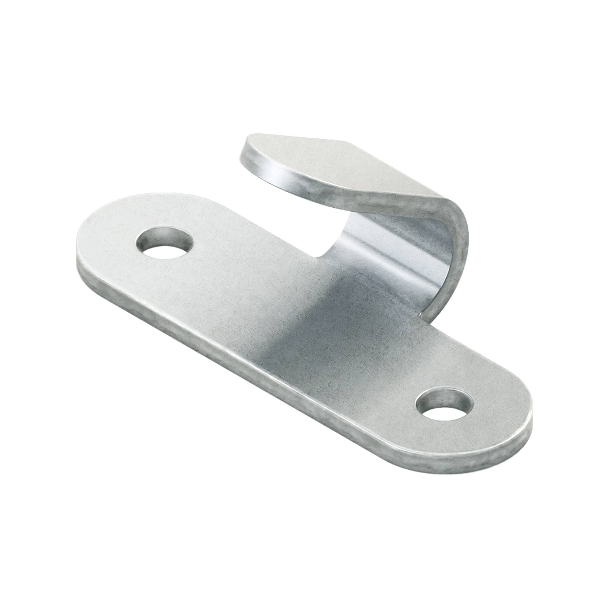 Dreamprint 20x Abspannhaken 2-Loch Stahl verzinkt Planenhaken Lochhaken Zweilochhaken Netzhaken Zurröse für Camping Anhänger