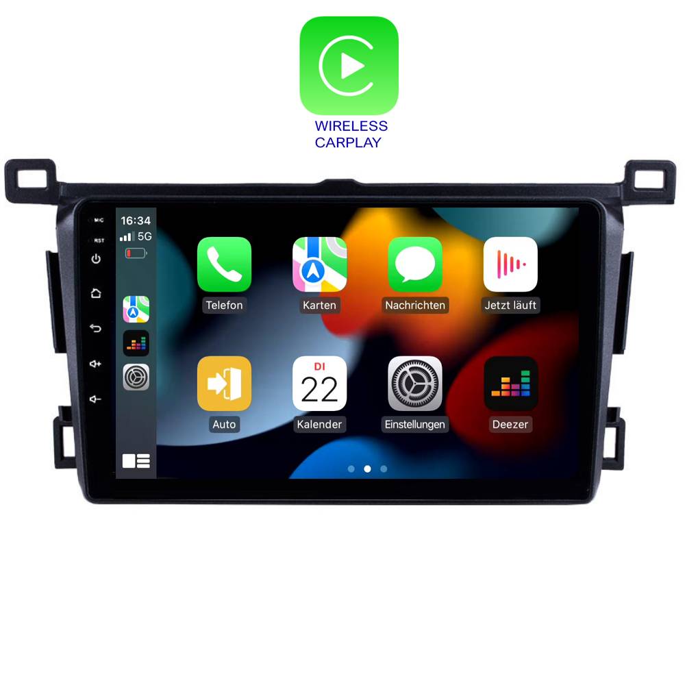 Für Toyota RAV4 9" Touchscreen Android Autoradio GPS Navigation CarPlay
