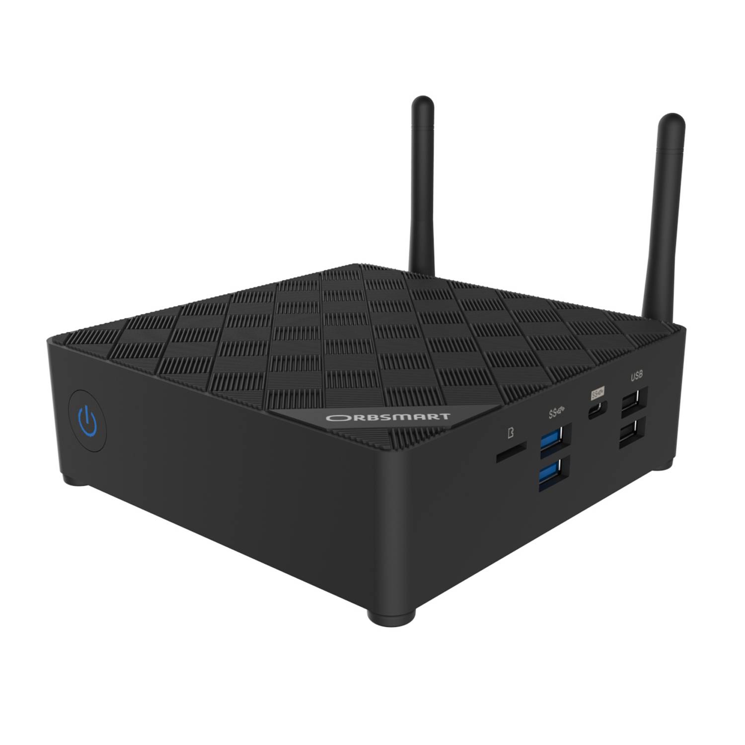 Orbsmart AW-14 Mini PC Windows 11 Pro 4K Desktop PC/Computer lüfterlos (Intel N5105, 16GB RAM+256GB SSD, 2.5" HDD-Bay, WIFI 6)
