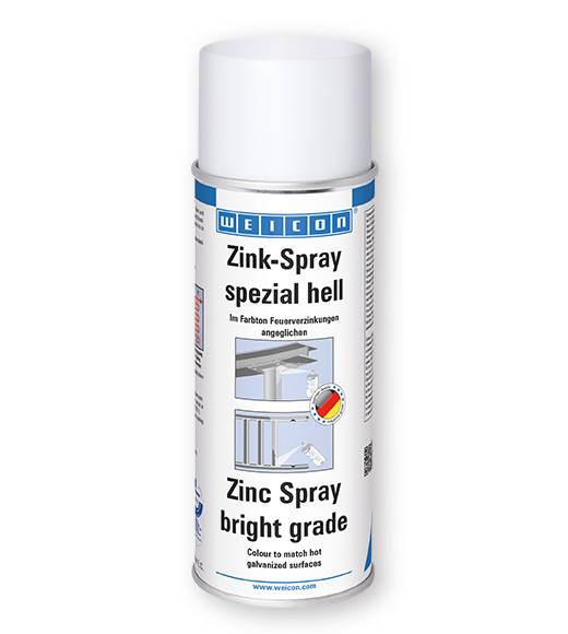WEICON Zink-Spray spezial hell, 400 ml, 12 Stück