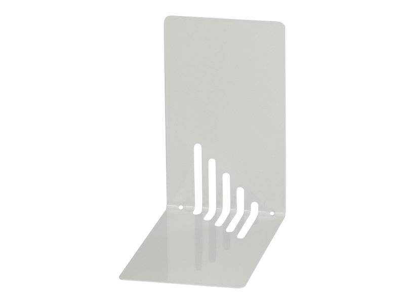 Jakob Maul GmbH MAUL - Buchstütze - Metall - Gloss Gray (Packung mit 2)