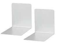 JAKOB MAUL - MAUL - Buchstütze - Metall - Gloss Silver (Packung mit 2)