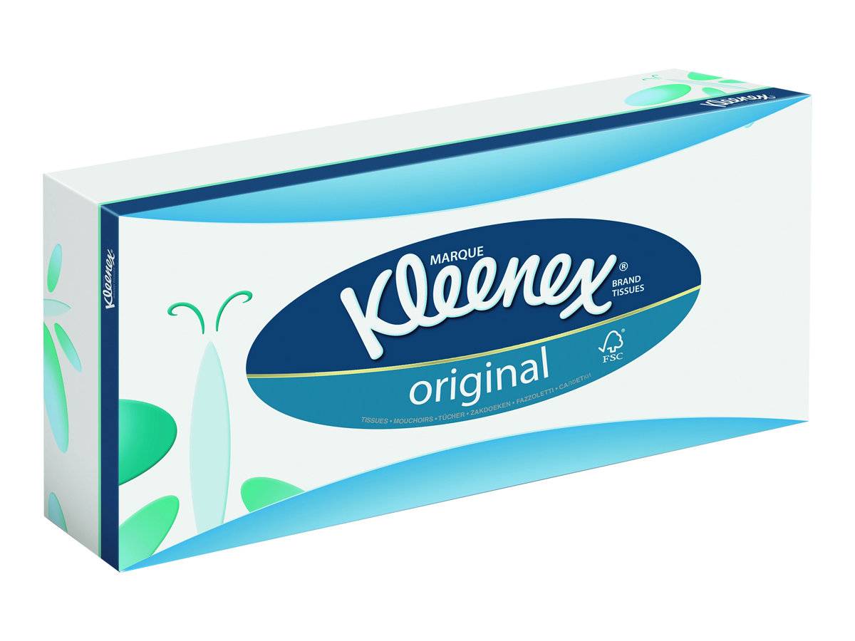 KIMBERLY-CLARK - Kleenex Standard - Papiertücher - 72 Blätter - weiß (Packung mit 12)
