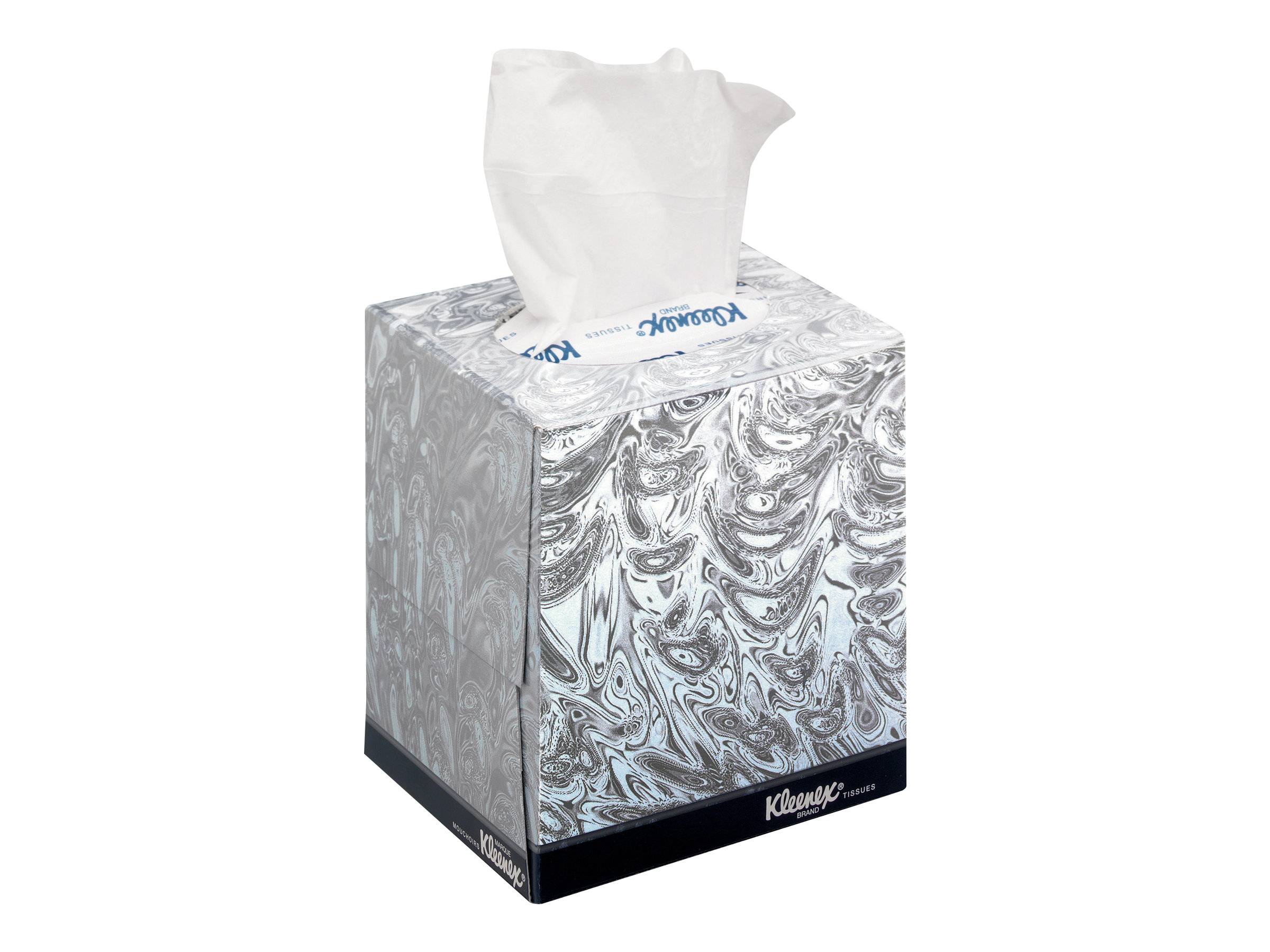 KIMBERLY-CLARK - Kleenex Cube - Papiertücher - 90 Blätter - weiß (Packung mit 12)