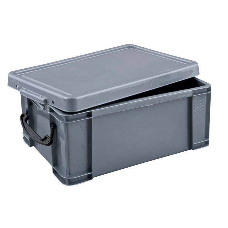 Aufbewahrungsbox 9,0 l - 39,5 x 25,5 x 15,5 cm silber 9S