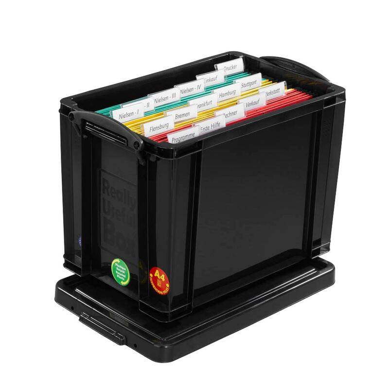 Aufbewahrungsbox 19,0 l - 39,5 x 25,5 x 29,0 cm schwarz 19BK