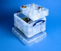 Really Useful Boxes 21C+2xDIV, Aufbewahrungsbox, Transparent, Rechteckig, Polypropylen (PP), Monochromatisch, 21 l