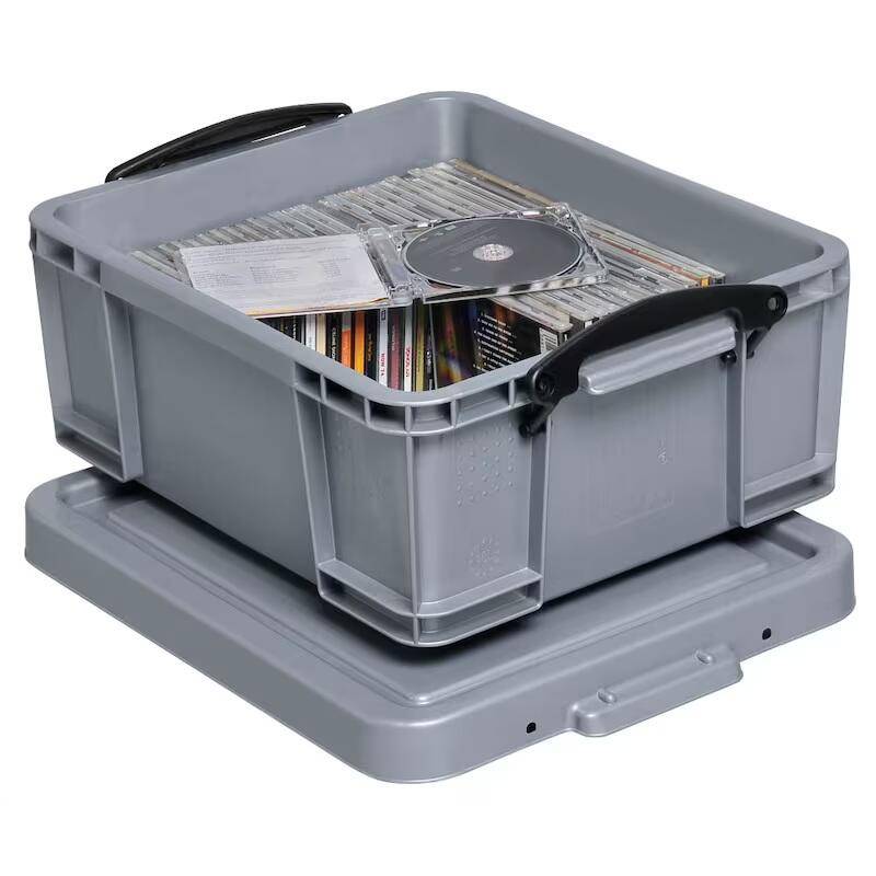 Aufbewahrungsbox 18,0 l - 48,0 x 39,0 x 20,0 cm silber 18S