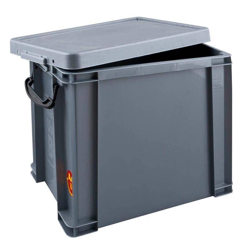 Aufbewahrungsbox 19,0 l - 39,5 x 25,5 x 29,0 cm silber 19S