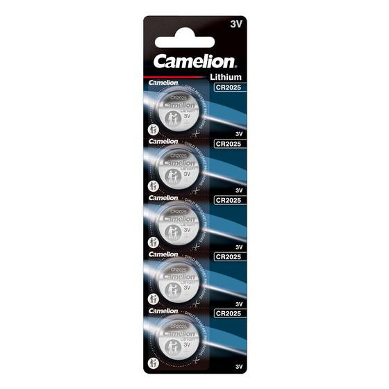 Camelion CR2025 Lithium Batterie im praktischen 5er Set