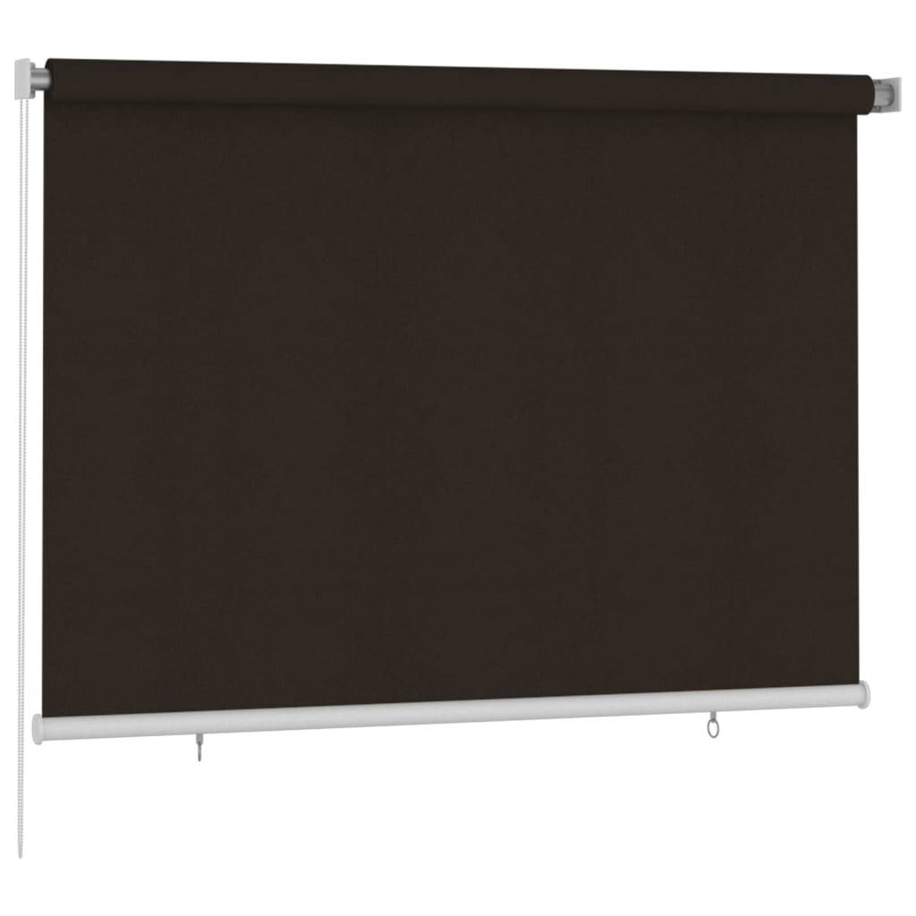 vidaXL Außenrollo 200x140 cm Braun HDPE