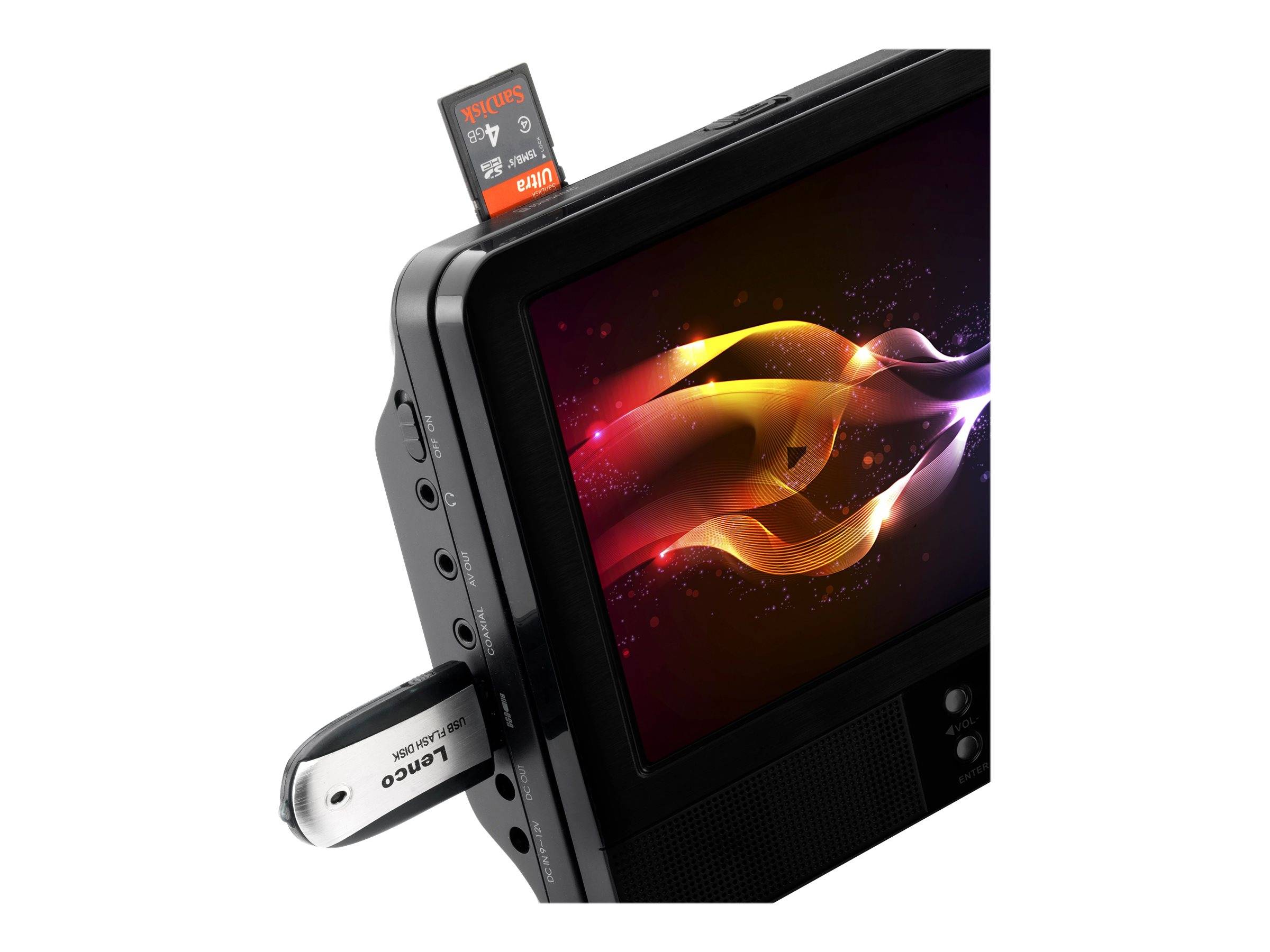 Lenco MES-415 - DVD-Player mit LCD-Monitor / LCD-Monitor - Anzeige - 22.9 cm (9")