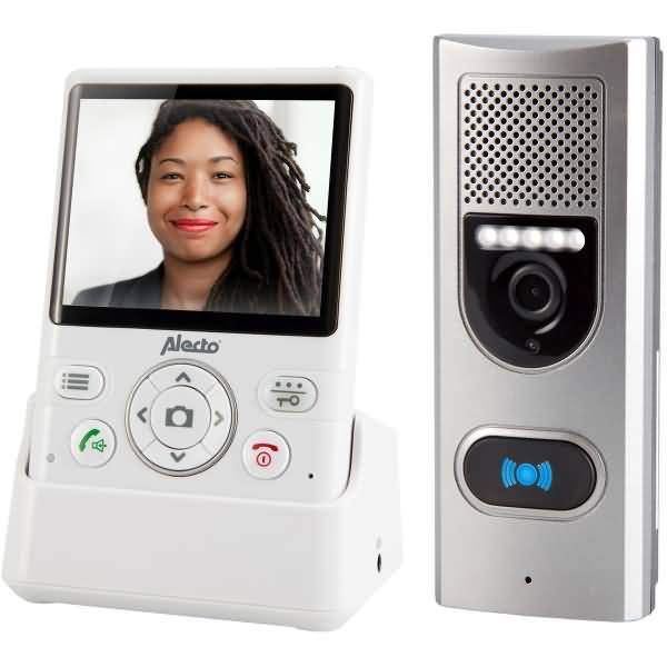 ALECTO ADI-250 - Türsprechanlage mit Kamera, weiß/silber