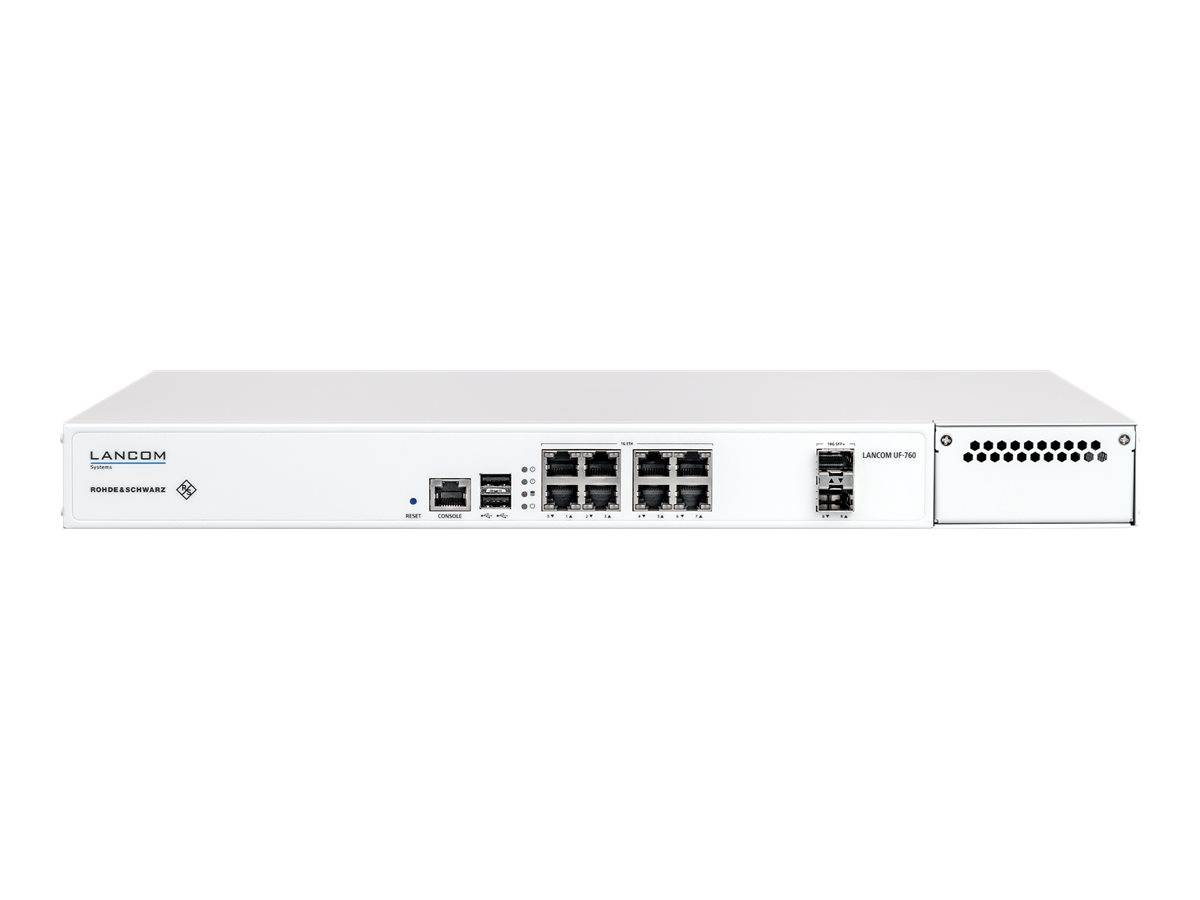 Lancom R&S Unified Firewall UF-760 - Firewall - 10 Anschlüsse - 10 GigE - 1U - C