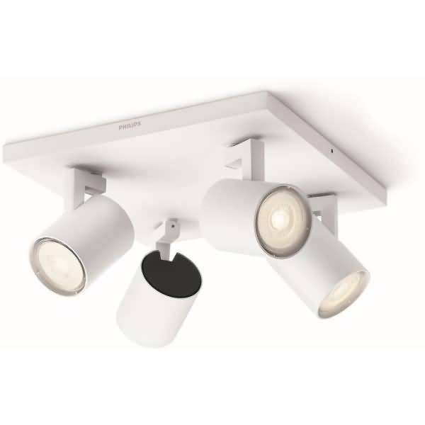 Philips myLiving LED Spot Runner 4flg. 20lm, Weiß