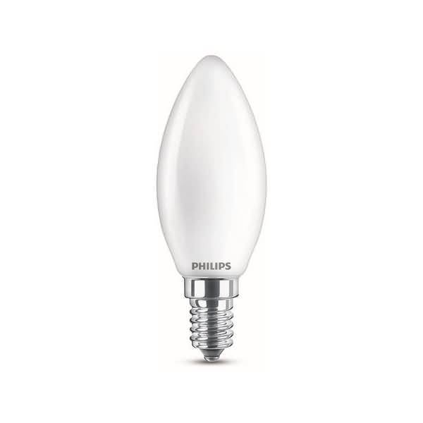 Philips LED classic Lampe 40W E14 Kerze Warmw 470lm matt 3erP