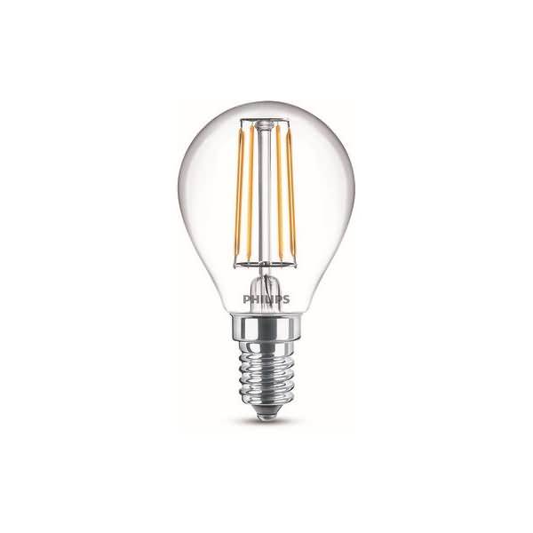 Philips LED classic Lampe 40W E14 Tropf Warmw 470lm klar 2erP