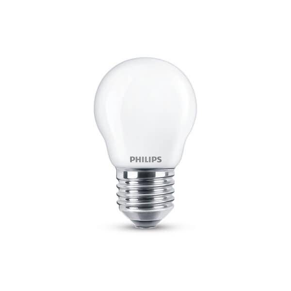 Philips LED classic Lampe 40W E27 Tropf Warmw 470lm matt 2erP