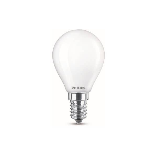 Philips LED classic Lampe 40W E14 Tropf Warmw 470lm matt 2erP