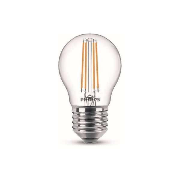 Philips LED classic Lampe 40W E27 Tropf Warmw 470lm klar 2erP