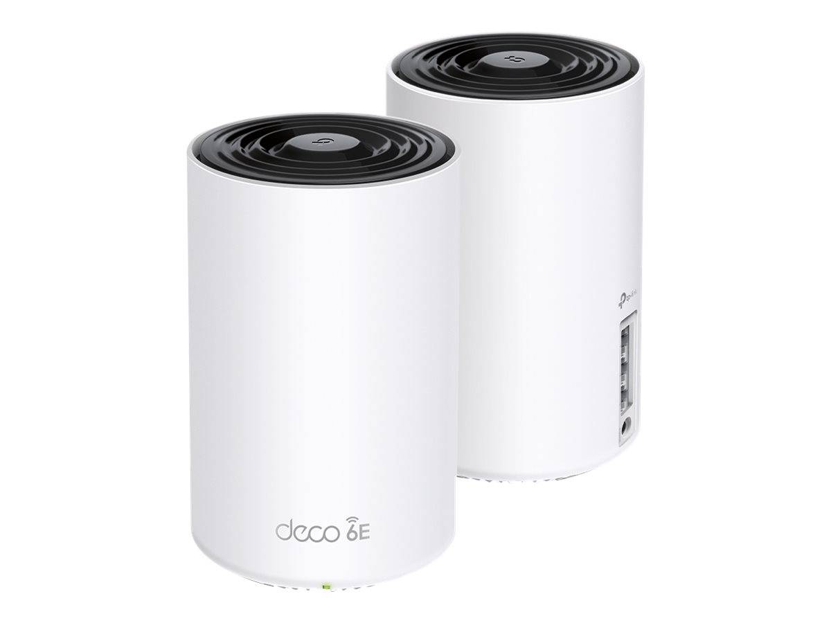 TP-LINK Deco XE75 V1 - WLAN-System (2 Router) - bis zu 510 m² - Netz - 1GbE - Wi
